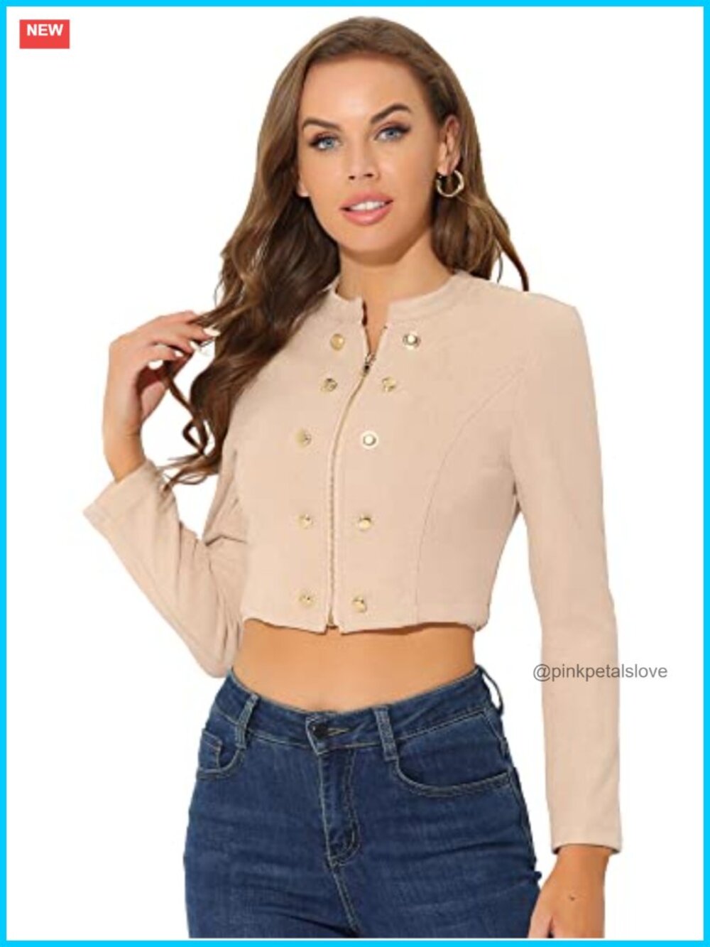 Faux Suede Cropped Double Breasted Zip Up Motorcycle Jacket